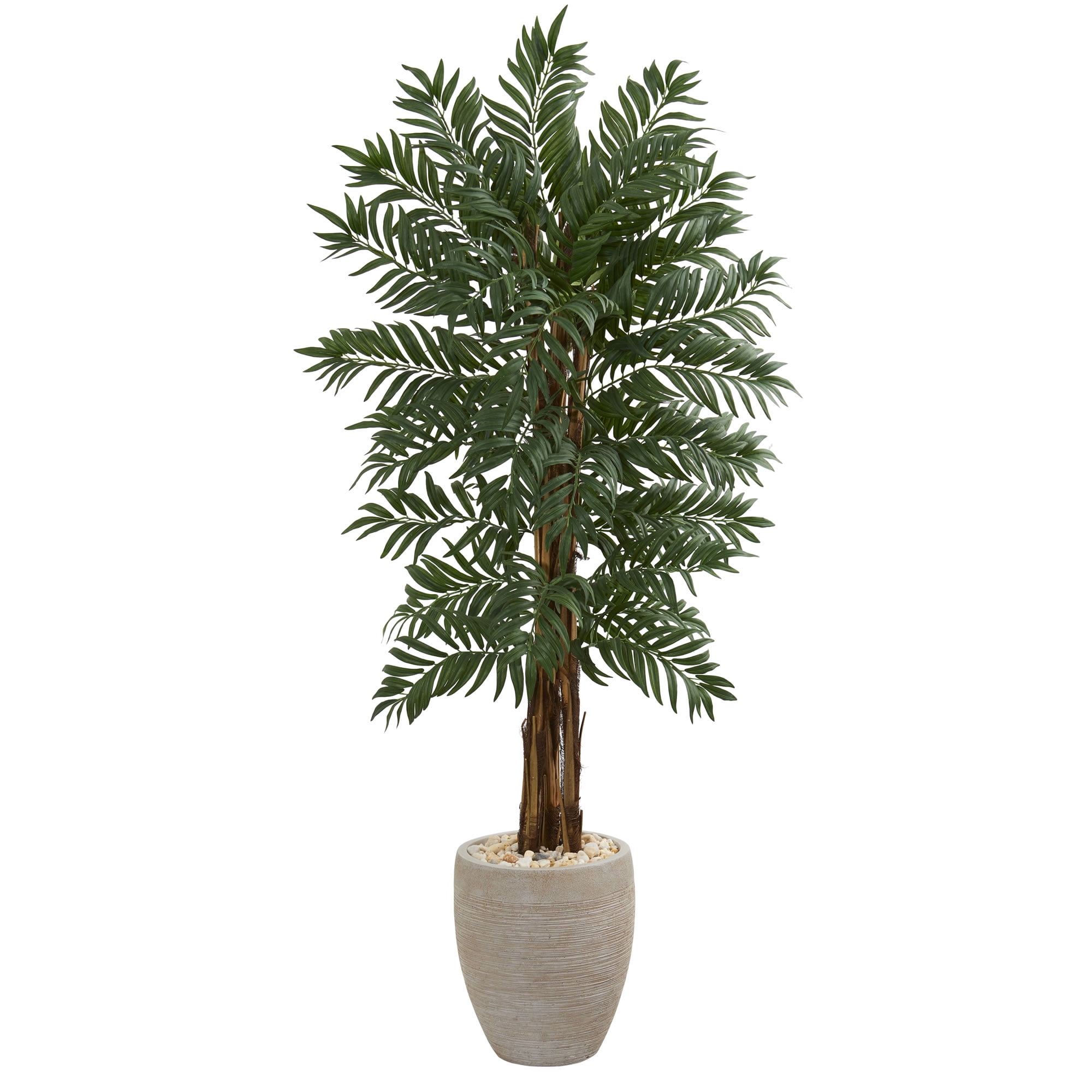 Nearly Natural 5 ft. Parlor Artificial Palm Tree in Decorative Planter