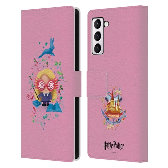 Head Case Designs Officially Licensed Harry Potter Deathly Hallows II Luna Lovegood Leather Book Wallet Case Cover Compatible with Samsung Galaxy S21+ 5G