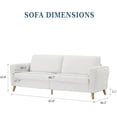 thumbnail image 4 of Qinaqin Mid Century Moderno 84-inch 3-Seater Sofá con Armrests Boucle para Living Sala o Dormitorio en Beige, 4 of 7