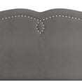 thumbnail image 5 of WHI Aurora Adjustable Velvet Headboard for 54"/60" Mattress with Bench in Gray, 5 of 8