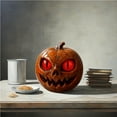 thumbnail image 4 of YIKA Halloween Pumpkin LED Light Lamp - Creat Lantern Horror Props, Halloween Pumpkins Decor for Indoor & Outdoor Halloween Decoration, 4 of 5