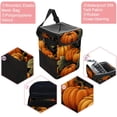 thumbnail image 2 of Thanksgiving Pumpkin Leaves Foldable Car Trash Can with Lid, Leak-Proof, Hanging Storage Bag - Car Trash Bin, Car Trash Can, Car Garbage Can, 2 of 6