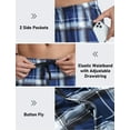 thumbnail image 3 of MoFiz Men's 3-Pack Woven Pajama Pants Plaid Sleep Lounge, 3 of 7
