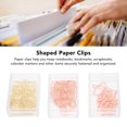 thumbnail image 4 of Small Paper Clips, Portable Paper Clips Lovely Shape 30PCS  for Office for File Classification, 4 of 7