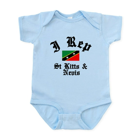 CafePress - I Rep St Kitts Infant Bodysuit - Baby Light Bodysuit, Size Newborn - 24 Months