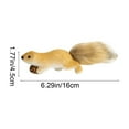 thumbnail image 2 of Diceymbol Lifelike Squirrel Ornament 9.8x2.7 Inch, Christmas Tree Desktop Figurine, 2 of 7