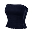 thumbnail image 3 of MixMatchy Women's 2-Pack Sexy Strapless Smocked Summer Tube Top, 3 of 4
