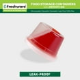 thumbnail image 4 of Freshware Food Storage Containers Plastic Deli Containers with Lids, Slime, Soup, Meal Prep Containers | BPA Free | Stackable | Leakproof | Microwave/Dishwasher/Freezer Safe (16 oz, 36-Set), 4 of 7