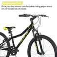 thumbnail image 2 of Hiland 24 Inch Mountain Bike, Front Suspension Fork Bicycles for Adults Multiple Colors, 2 of 9