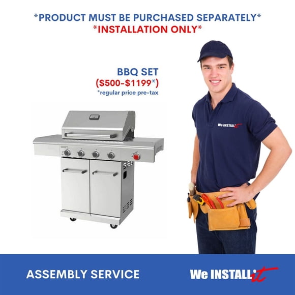Home Installation Service for BBQ that are $500 - $1199 regular price In-Home Assembly by We Install It Services