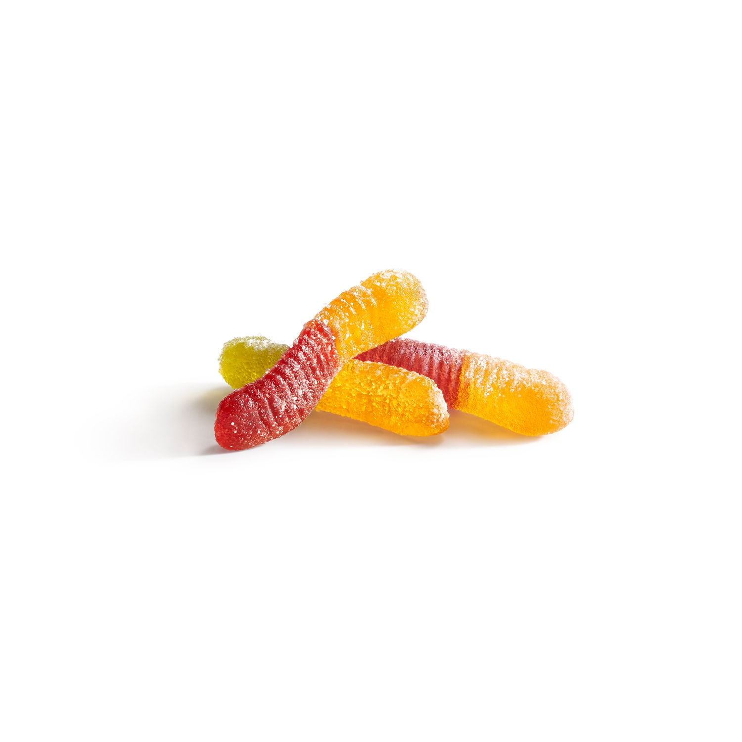 (2 pack) Lily's Assorted Fruit Flavored No Sugar Added Sour Gummy Worms, Bag 1.8 oz