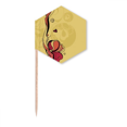 thumbnail image 1 of Flower s Colorful Art Grain Toothpick Flags Cupcake Picks Party Celebration, 1 of 3