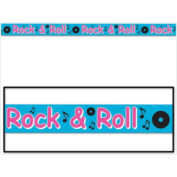 Beistle - 66097 - Rock And Roll Party Tape- Pack of 12