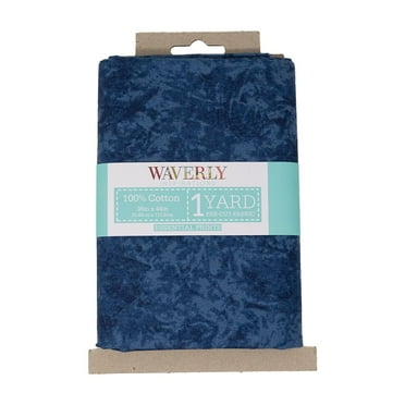 Waverly Inspirations, 100% Cotton, 44 Inch Wide, Sewing & Crafting, Navy Batik, 1 Yard Cut Prints