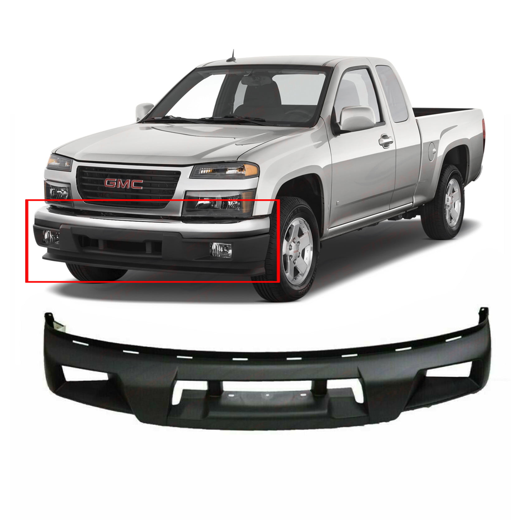 For Chevy Colorado Valance 2004-2012 Front Plastic GM1092183 Lower Cover Extension 15888037 Textured 