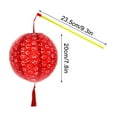 thumbnail image 2 of LSLJS Paper Lanterns with LED Lights Hanging Paper Lantern Hollow with Tassel Walking Stick for DIY Birthday Wedding Party Christmas Decorations, 2 of 5