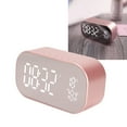 thumbnail image 4 of Digital Alarm Clock Radio, HD Noise Reduction FM Multifunction Alarm Clock Radio  for Home Rose Gold, 4 of 7
