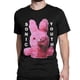 thumbnail image 4 of Camiseta informal de conejito rosa para hombres y mujeres, camisetas de algodón con cuello redondo, camiseta de manga corta con banda de rock punk de Sonic Youth, idea de regalo, 4 of 5