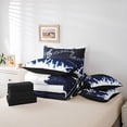 thumbnail image 6 of Homewish Musical Notes Melody 7-Piece Twin Bedding Sets,Music Lover Silhouette Bedding Comforter Set,White Blue Sheet Sets For Teens,Breathable Home Decor Reversible, 6 of 8