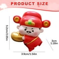 thumbnail image 3 of God of Wealth Figurine, SSNTSY Resin Caishen Statue, Cute 3D Craft Sculpture for Office Desk, Car Dashboard, Indoor Spring Festival Decor, 3 of 4