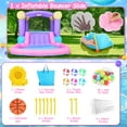 thumbnail image 5 of Inflatable Bounce House, 161"X82"X63" Indoor Outdoor Jumping House with 470W Blower, Water Slide Bouncy Castle for Kids Toddler 3~10 Years, Backyard Birthday Party Gifts, 5 of 10