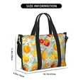 thumbnail image 2 of Travel Duffle Bag Cute Orange Lemon Flower Travel Tote Bags Carry on Luggage Waterproof Weekender Bags with Top Handle Adjustable Shoulde Strap for Travel Gym, 2 of 5