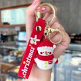 thumbnail image 1 of New Christmas Gifts Snowman Santa Claus Christmas Tree Power Car Key Chain Rainbow Circle Magic Cube Christmas Toys for Kids, 1 of 5