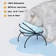 thumbnail image 4 of PEACNNG Silicone Pet Feeding Food Mat, Dog Cat Placemat Mat with Raised Edge, Anti-Slip, Waterproof Pet Bowl Mats, Pet Food Tray., 4 of 5