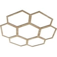 thumbnail image 2 of Ekena Millwork 38"OD x 13 3/8"ID x 3/8"T Florin Wood Fretwork Pierced Ceiling Medallion, Red Oak, 2 of 3