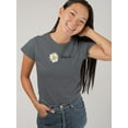 thumbnail image 2 of Daisy Hand Drawn Blessed Text    T-Shirt Women -Image by Shutterstock, Female Small, 2 of 4