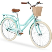 Ambifirner Beach Cruiser Bike 24 Inch Beach Cruiser for Adult Women , Bicycle with Adjustable Saddle
