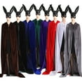 thumbnail image 2 of yingyy Cloth Black Red Velvet Cape Long And Spacious For Halloween Costume Easy To Clean Unique Style red, 2 of 6