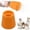 Orange, variant on Blue Water Bottle Shower Head, Portable Silicone Pet Bathing Sprinkler Spout with Threaded Screw on Interface for Dog Washing,Camping Travel Gear and Plants Watering,1 Pack