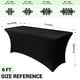 thumbnail image 4 of Mantel Obstal Stretch Black Spandex de 6 pies para mesa plegable, 4 of 8