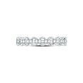 thumbnail image 2 of 10kt White Gold Womens Round Diamond Link Stackable Band Ring 1/8 Cttw, 2 of 4