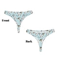 thumbnail image 3 of Balery Milk Bottles And Cow Head Tangas de Algodón para Mujer con Estampado – Ropa Interior Sexy, Transpirable, G-string-X-Small, 3 of 6