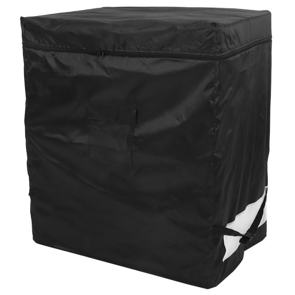 PBPBOX Refrigerator Dustproof Cover 210D Oxford Cloth Black 1Pcs for Use with Zipper