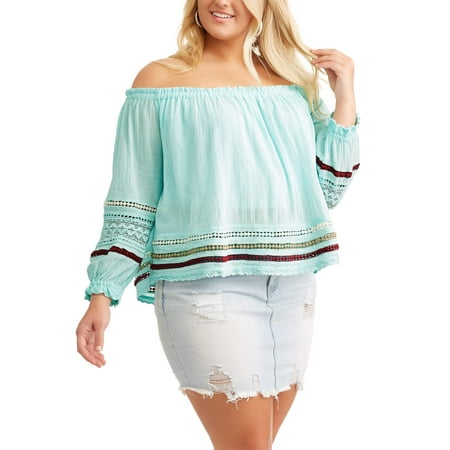 Poof Junior Plus Peasant Top