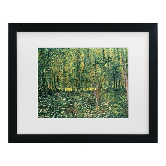 Trademark Fine Art 'Trees and Undergrowth, 1887' Canvas Art by Vincent Van Gogh