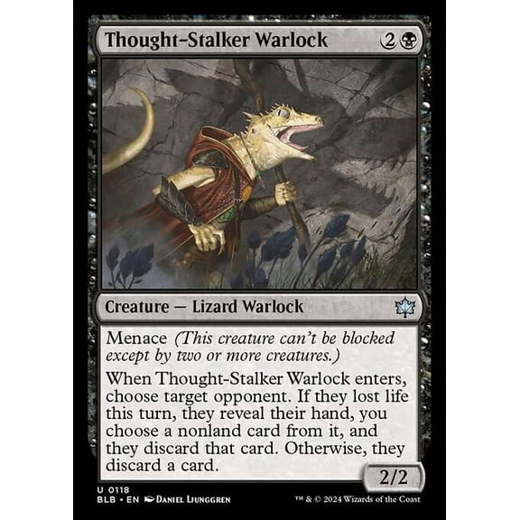 MtG Bloomburrow Uncommon Thought-Stalker Warlock #118