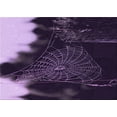 thumbnail image 1 of Ahgly Company Machine Washable Indoor Rectangle Transitional Rich Lilac Purple Area Rugs, 3' x 5', 1 of 7