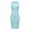 Aqua - Crew Neck, variant on Women's Sleeveless Crew Neck Bodycon Midi Dress Charcoal Large
