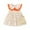 Orange, variant on Zwiiyzr Boho Baby Dress Toddler Girl Summer Out Lace Doll Collar Bow Sleeveless Floral with Hat for 1-4 Years Baby Clothes Pink