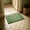 Green397, variant on Tuvgenk Floor Mats & Doormats 23.6x15.7in Washable Indoor Outdoor Rugs Rectangle Polyester Solid Color Soft Brown Non Slip