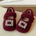 thumbnail image 3 of LYHaoo Girls Fleece Lined Slippers Soft Sole Indoor Outdoor Cozy Warm Shoes For Toddler Little Kid Big Youth Sizes 13.5 Big Kid 8.5-9 Years, 3 of 6