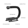 thumbnail image 2 of Amdohai Universal Video U Grip Handle Handheld Vlog Bracket Stabilizer Kit with LED Video Light Microphone Phone Holder Remoter Shutter for Smartphone Camera Vlogging Video Recording, 2 of 9