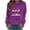 Purple, variant on Lorytime Sweatshirt for Women Oversized Christmas Red Wine Glass Print Shirt Crew Neck Long Sleeve Pullover Tops