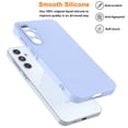 thumbnail image 5 of For Samsung Galaxy A55 5G Phone Case, Ebizware Shockproof Liquid Silicone Case Full-Body Protective Rugged Rubber Slim Cover with Microfiber Lining for Galaxy A55 5G (Lavender), 5 of 8