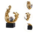 thumbnail image 6 of TISHITA Modern Art Sculpture Table Centerpiece Creative Collection Aesthetic Gift Table Ornament Golden Figurine for Farmhouse Indoor A, 6 of 8