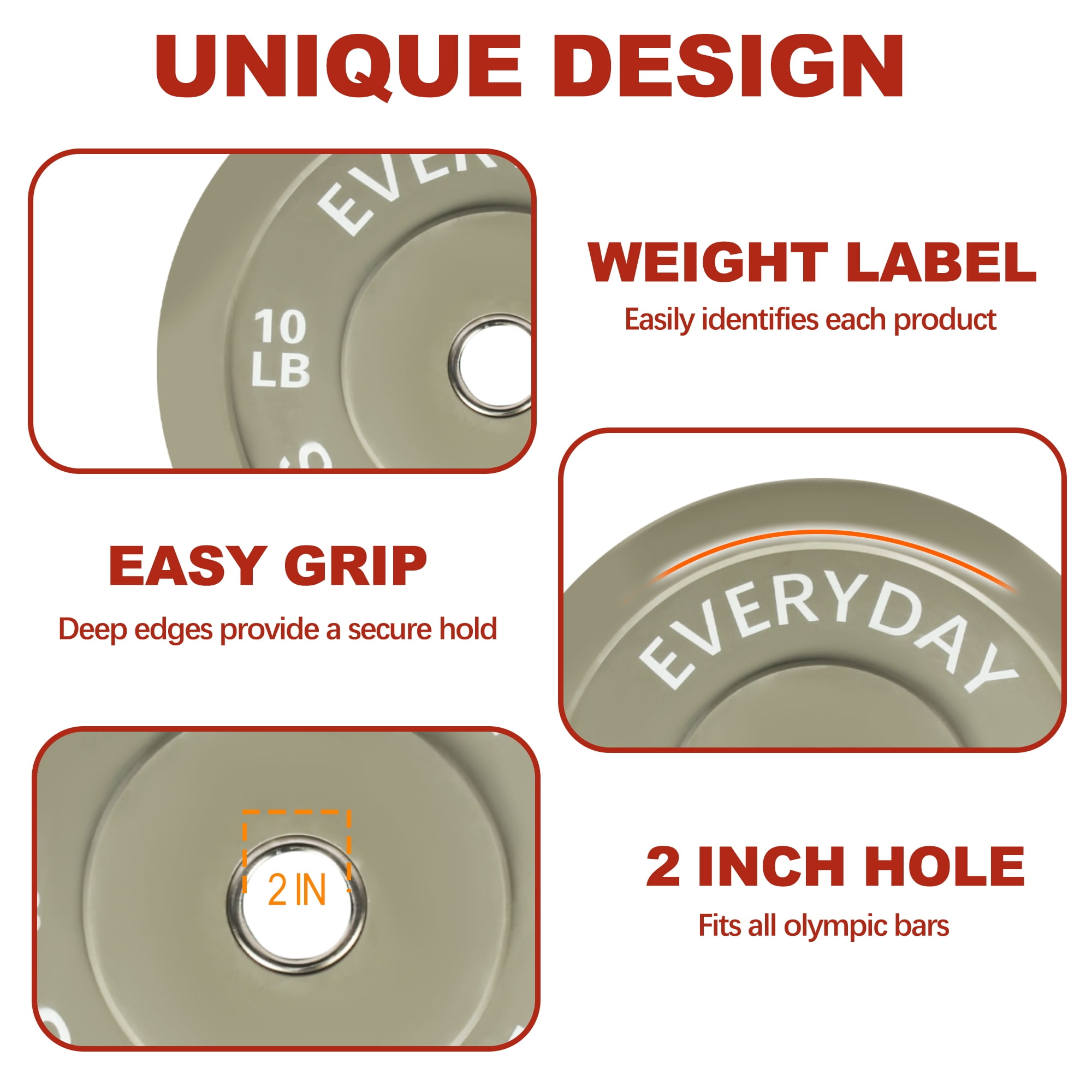 FlexWave Bumper Plates Set with 7FT Olympic Barbell, 160 lb Plates, 2-Inch, Color